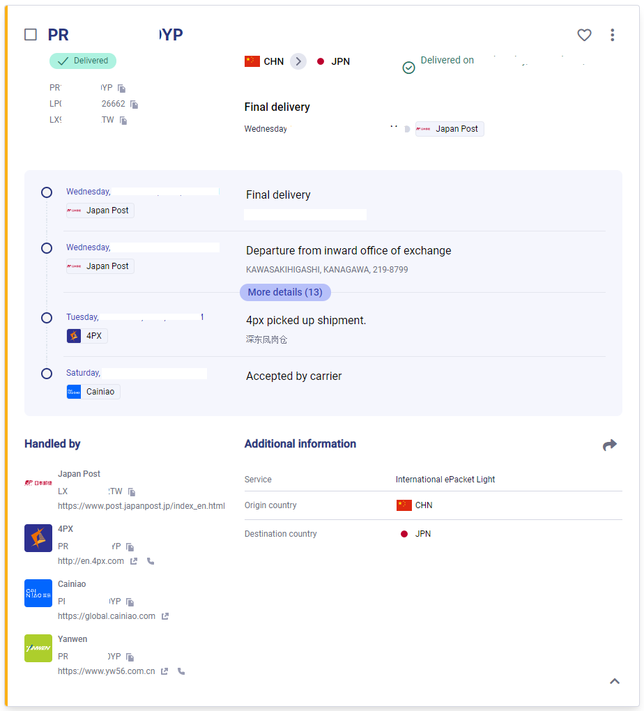 トラッキング例